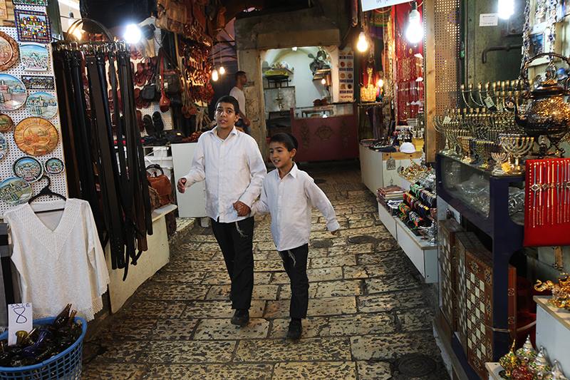 Miluji sledovat život v ulicích starého Jeruzaléma