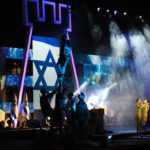 Noční oslava výročí vzniku města Eilat