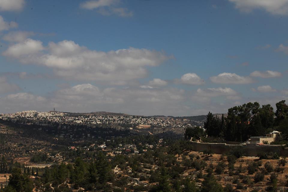 Pohled na Jerusalem v dáli