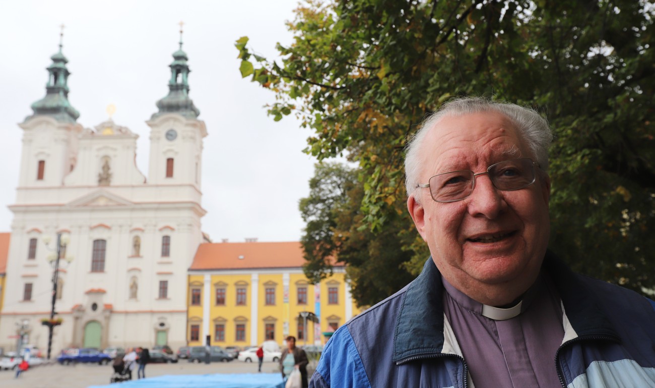V Uherském Hradišti se o své zkušenosti s evangelizací podělil P. Pat Collins z Irska.