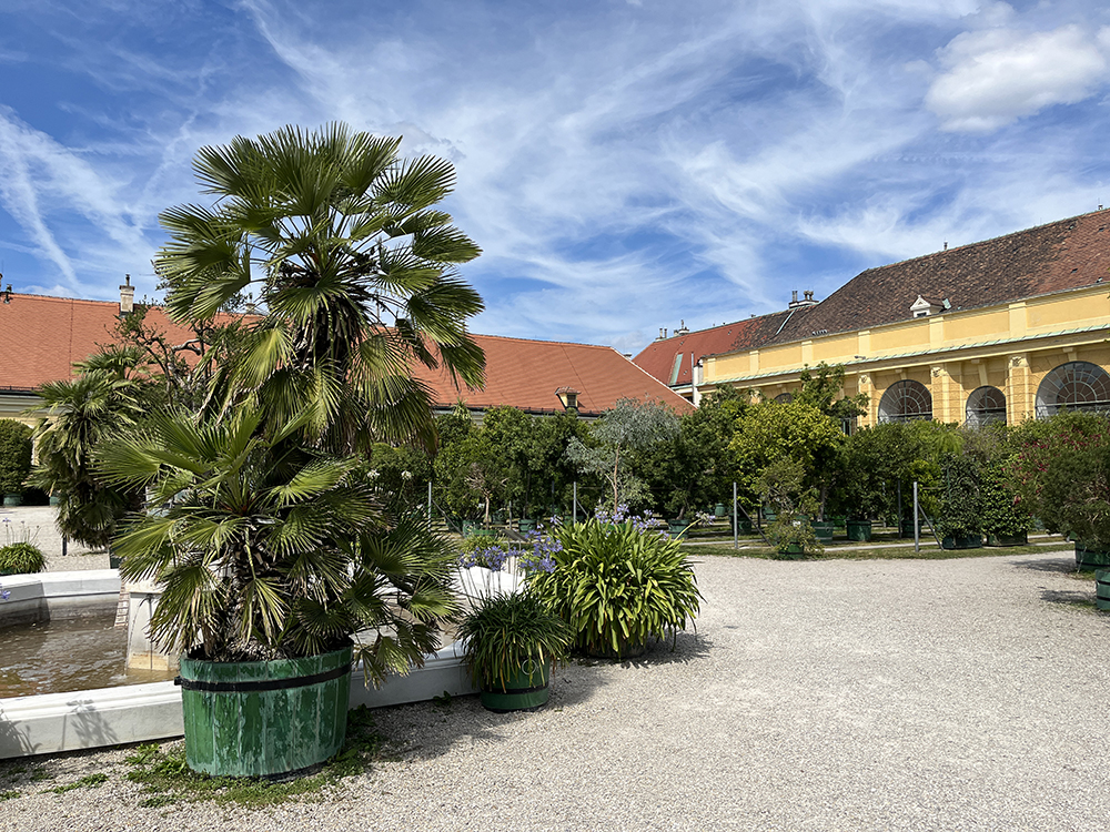 Oranžerie zámeckého parku Schönbrunn.