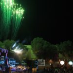 Noční olava výročí vzniku města Eilat s ohňostrojem