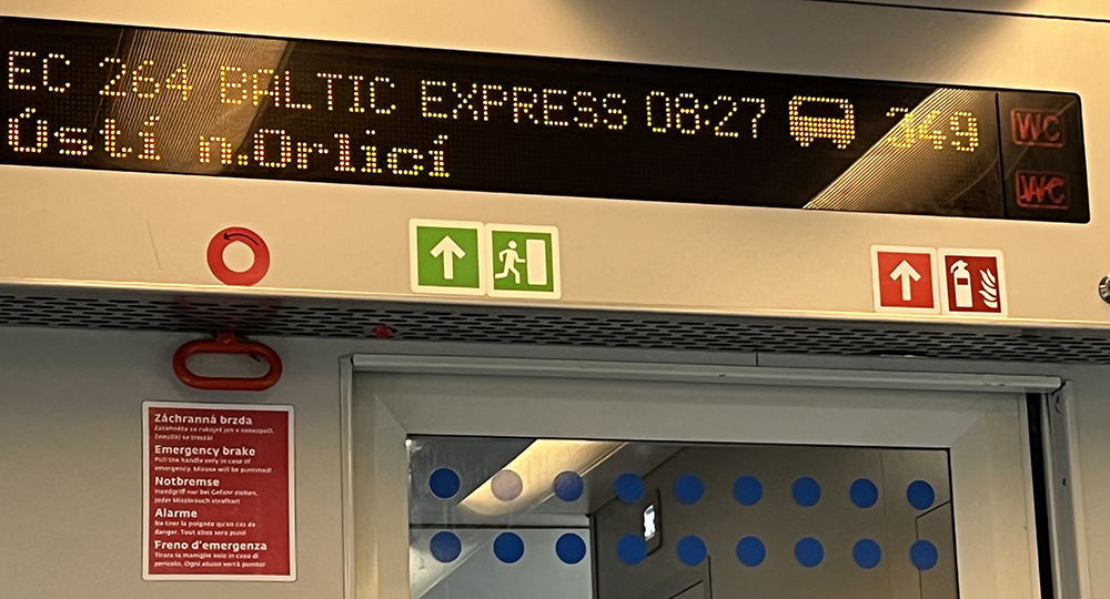Z Ústí nad Orlicí vyrážím Baltic Expressem na úplný sever Polska!
