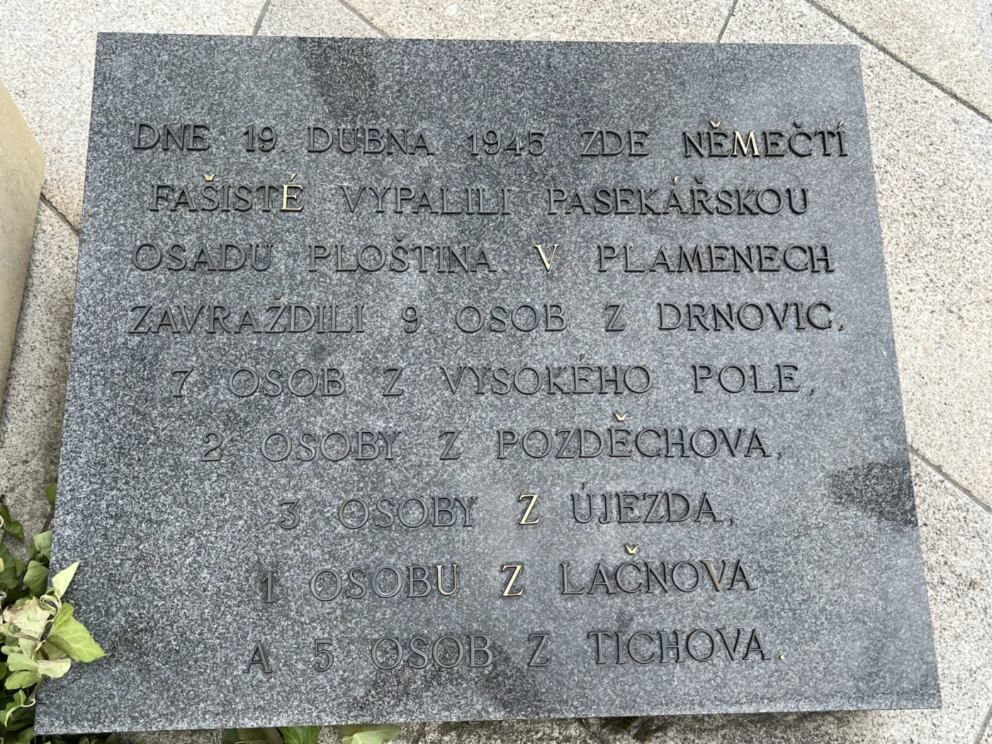 Památník Ploštiny.
