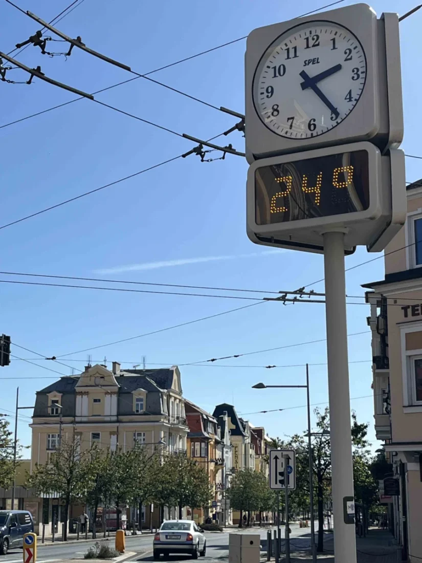 V pondělí odpoledne bylo v Mariánských Lázních 24 stupňů. 