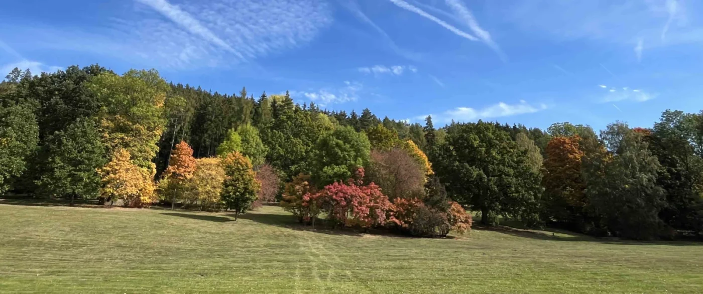 Podzim v parcích Mariánských Lázní.